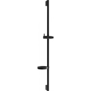 Posuvný držák sprchy s mýdlenkou, 90 cm, černá